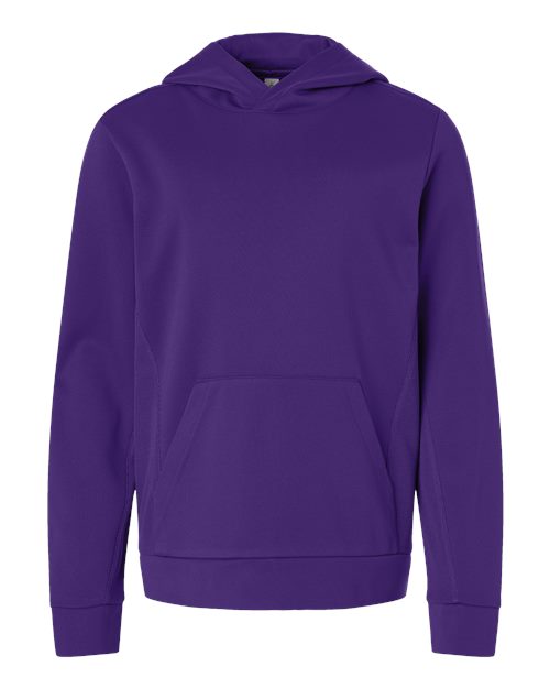 Youth Squad Hooded Tech Fleece Pullover - Sport Purple