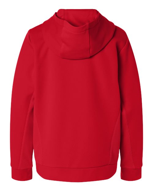 Youth Squad Hooded Tech Fleece Pullover - Sport Red