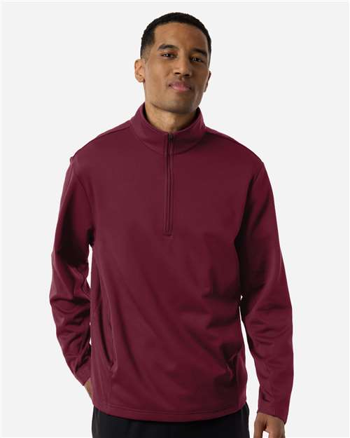 Unisex Squad Cadet Quarter-Zip Tech Fleece Pullover - Sport Maroon