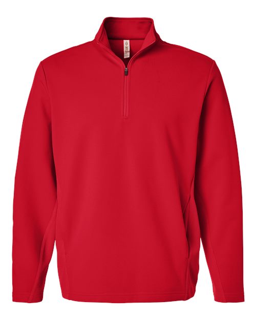 Unisex Squad Cadet Quarter-Zip Tech Fleece Pullover - Sport Red