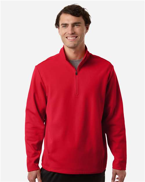 Unisex Squad Cadet Quarter-Zip Tech Fleece Pullover - Sport Red