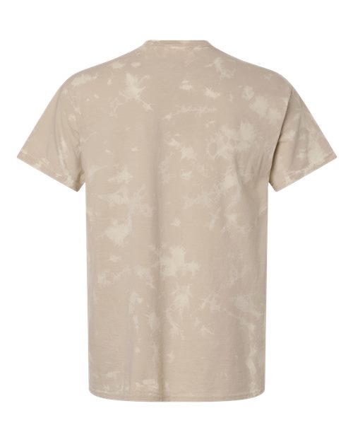 Unisex Bleach Out Dyed T-Shirt - Beige