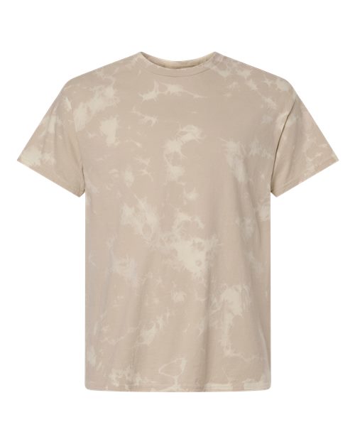 Unisex Bleach Out Dyed T-Shirt - Beige
