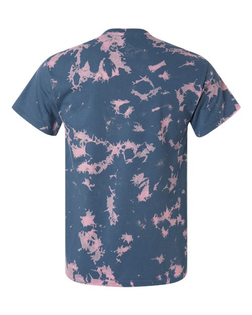 Unisex Bleach Out Dyed T-Shirt - Blue
