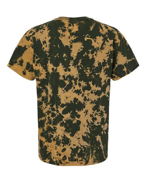 Unisex Bleach Out Dyed T-Shirt - Green