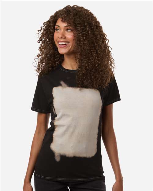 Unisex Bleach Out Dyed T-Shirt - Photo