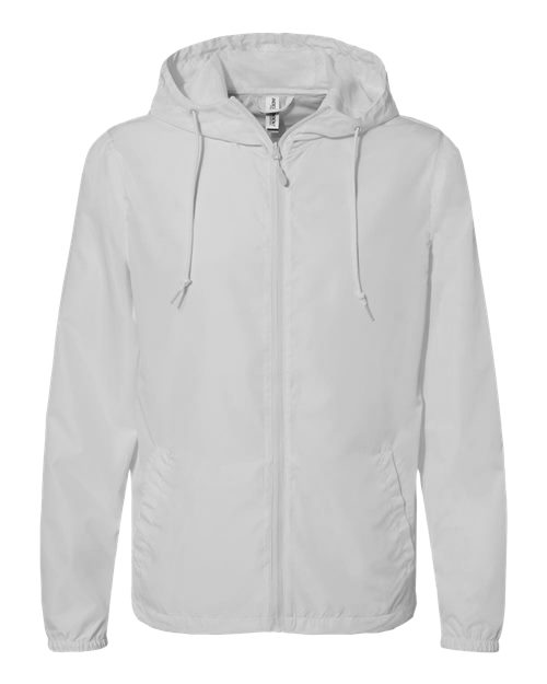 Men's Lightweight Windbreaker Full-Zip Jacket - Smoke