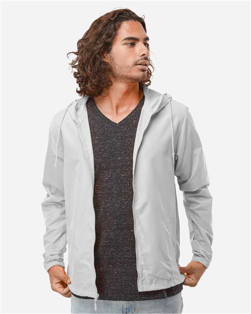 Men's Lightweight Windbreaker Full-Zip Jacket - Smoke