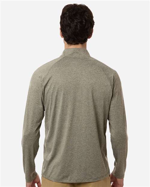 Men's Airweight Heather Quarter-Zip Pullover - Heather Moss