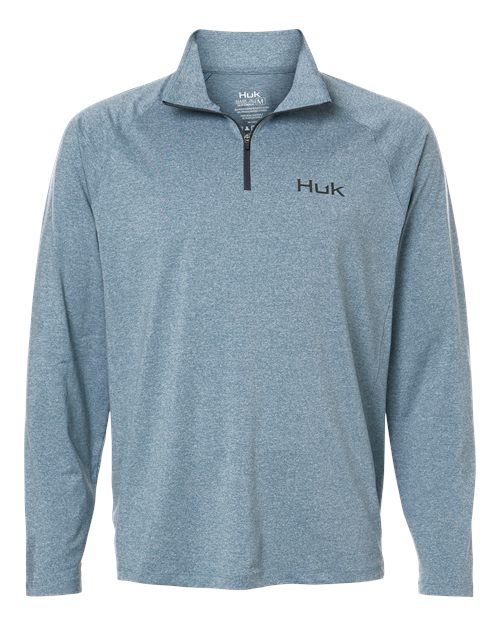 Men's Airweight Heather Quarter-Zip Pullover - Silverblue Heather