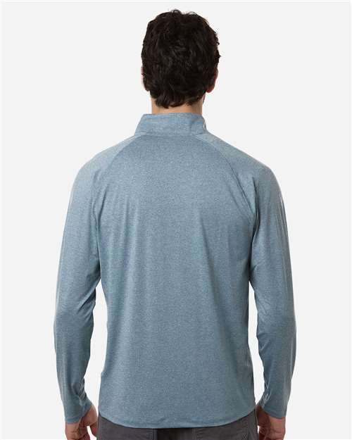 Men's Airweight Heather Quarter-Zip Pullover - Silverblue Heather