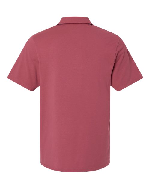 Men's Garment-Dyed Jersey Polo - Crimson Fall