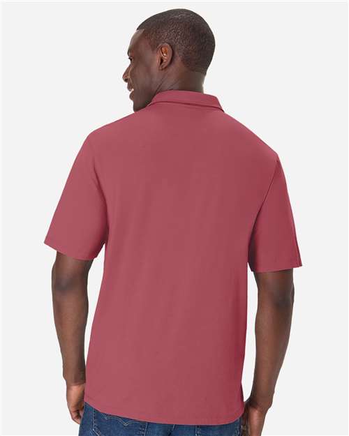 Men's Garment-Dyed Jersey Polo - Crimson Fall