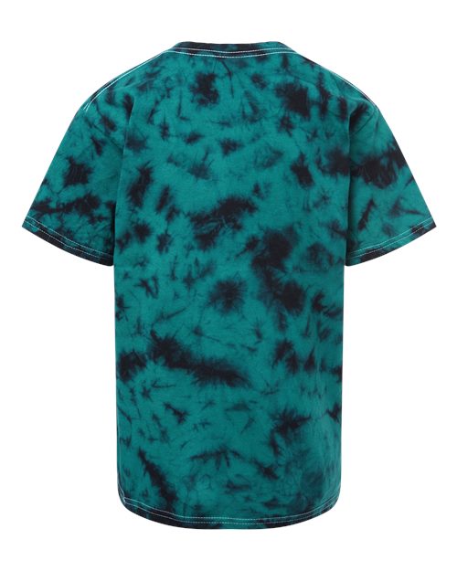 Youth Crystal Wash T-Shirt - Crystal Teal/ Black