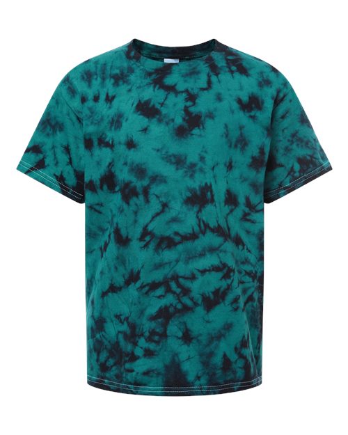 Youth Crystal Wash T-Shirt - Crystal Teal/ Black