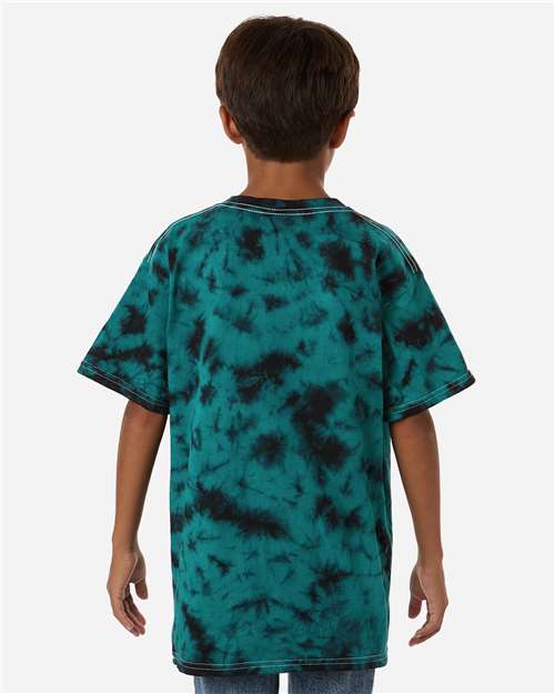 Youth Crystal Wash T-Shirt - Crystal Teal/ Black