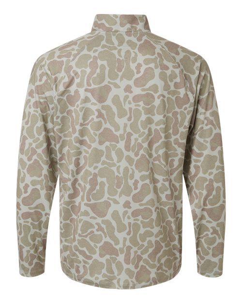 Men's Airweight KC Printed Quarter-Zip Pullover - Sand