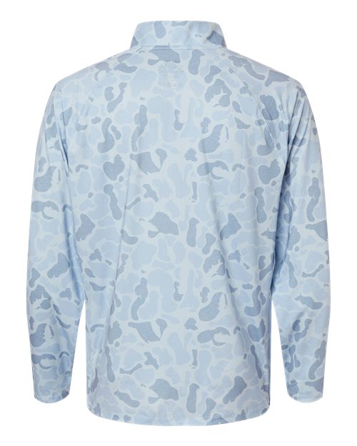 Men's Airweight KC Printed Quarter-Zip Pullover - Sky