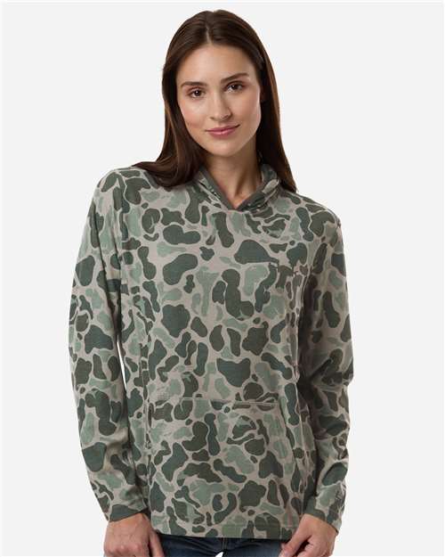 Women's Coldfront+ KC Print Hooded Sweatshirt - Volcanic Ash