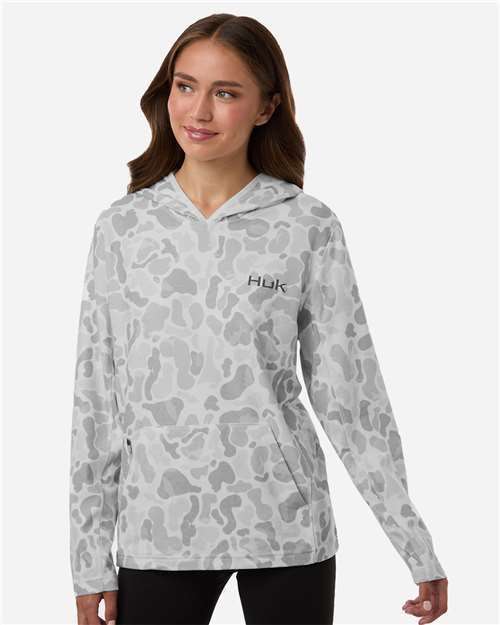 Women's Coldfront+ KC Print Hooded Sweatshirt - White