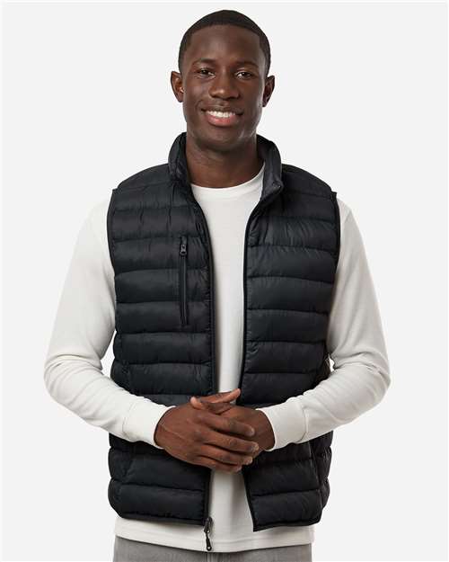 Men's Lightweight Poly-filled Packable Vest - Black
