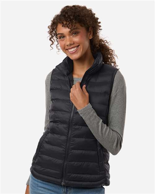 Women's Lightweight Poly-filled Packable Vest - Black