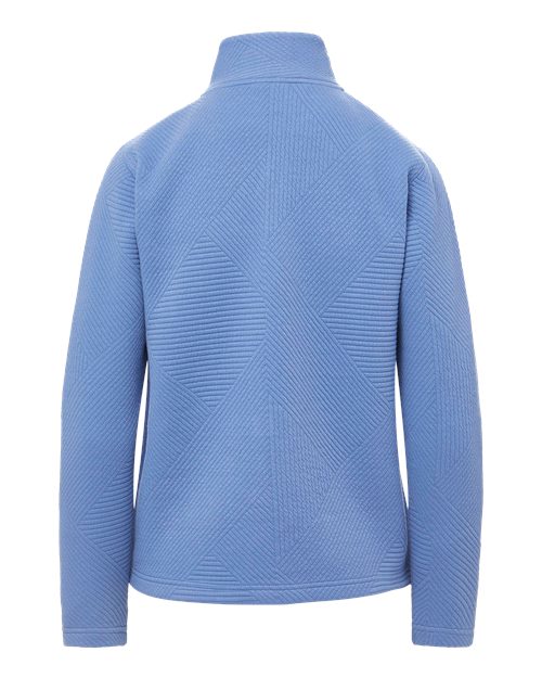 Women's Zelda Zig Zag Quarter-Zip Pullover - Blue Iris