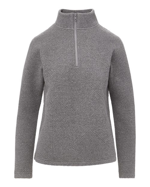 Women's Zelda Zig Zag Quarter-Zip Pullover - Graphite