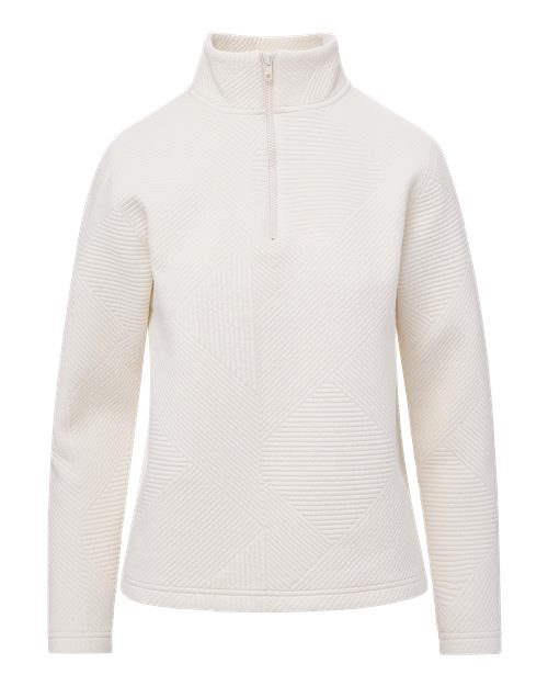 Women's Zelda Zig Zag Quarter-Zip Pullover - Vintage White