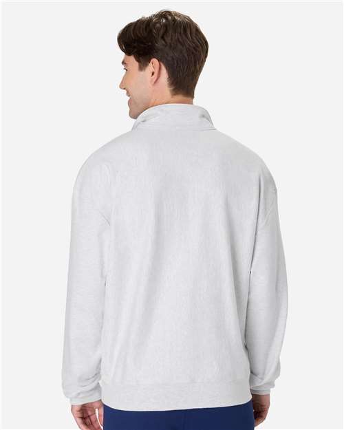Men's Beefy® Sweats Premium Heavyweight Quarter-Zip Sweatshirt - Ash