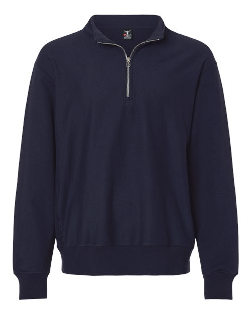 Men's Beefy® Sweats Premium Heavyweight Quarter-Zip Sweatshirt - Athletic Navy