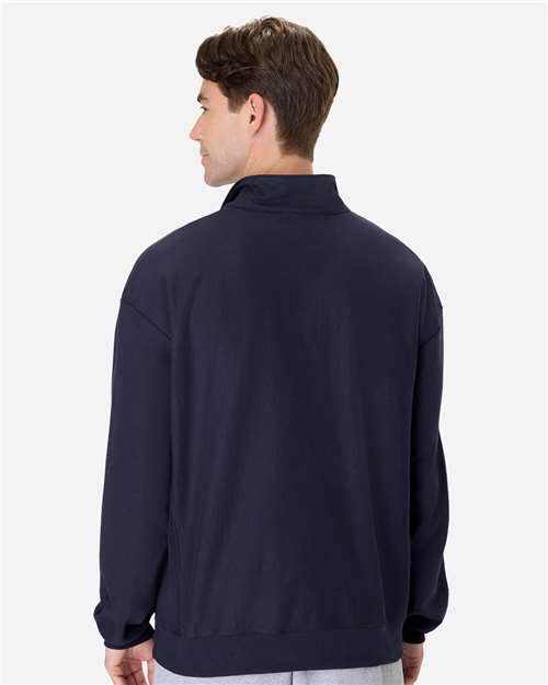 Men's Beefy® Sweats Premium Heavyweight Quarter-Zip Sweatshirt - Athletic Navy