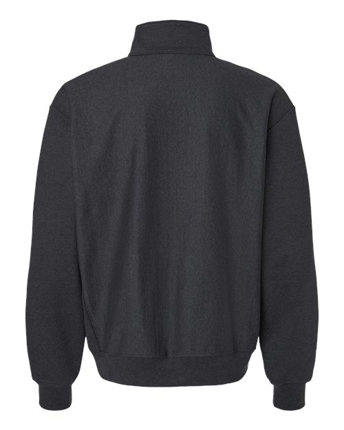 Men's Beefy® Sweats Premium Heavyweight Quarter-Zip Sweatshirt - Charcoal Heather