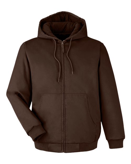 Unisex ClimaBloc® Heavyweight Hooded Full-Zip Jacket - Dark Mocha