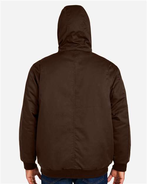 Unisex ClimaBloc® Heavyweight Hooded Full-Zip Jacket - Dark Mocha