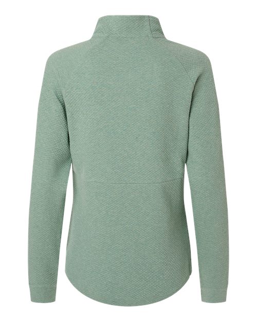 Women's Spirit Textured Quarter-Zip Pullover - Sage Green Heather