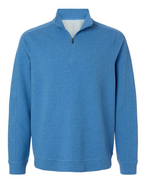 Men's Spirit Textured Quarter-Zip Pullover - Light Nautical Blue Heather