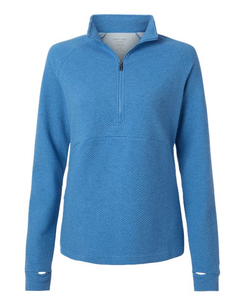 Women's Spirit Textured Quarter-Zip Pullover - Light Nautical Blue Heather