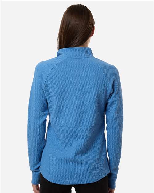 Women's Spirit Textured Quarter-Zip Pullover - Light Nautical Blue Heather