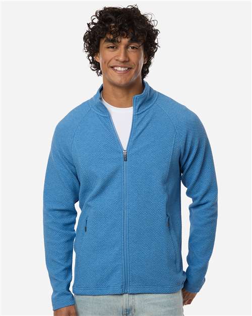 Men's Spirit Textured Full-Zip - Light Nautical Blue Heather