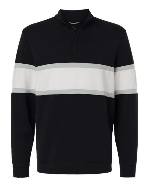 Men's Owen Quarter-Zip Colorblock Pullover - Black/ White