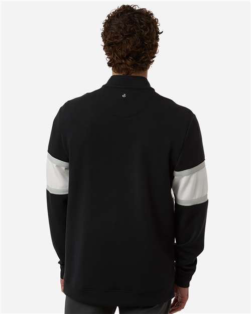 Men's Owen Quarter-Zip Colorblock Pullover - Black/ White