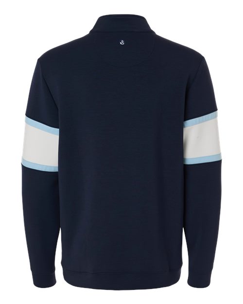 Men's Owen Quarter-Zip Colorblock Pullover - Navy/ White