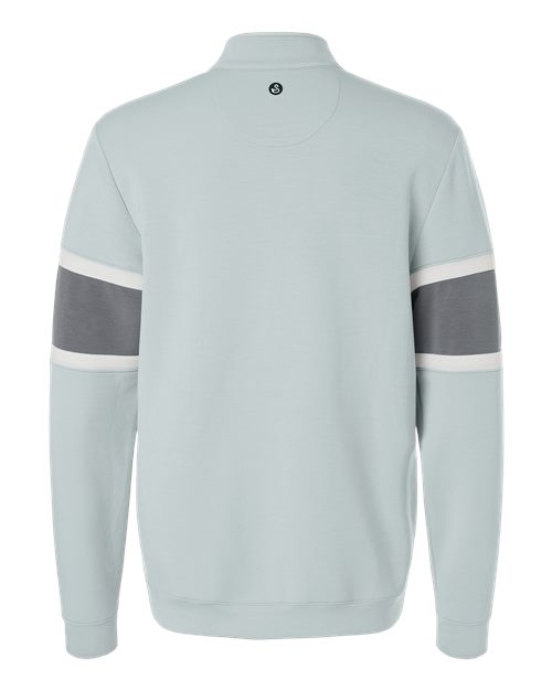 Men's Owen Quarter-Zip Colorblock Pullover - Glacier/ Graphite