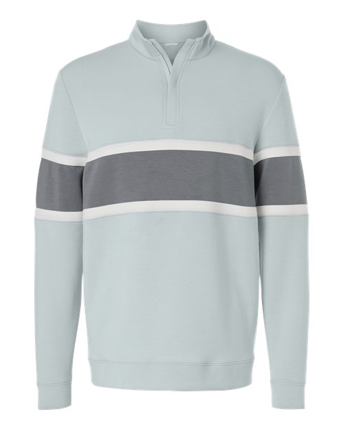 Men's Owen Quarter-Zip Colorblock Pullover - Glacier/ Graphite