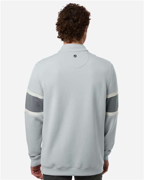 Men's Owen Quarter-Zip Colorblock Pullover - Glacier/ Graphite