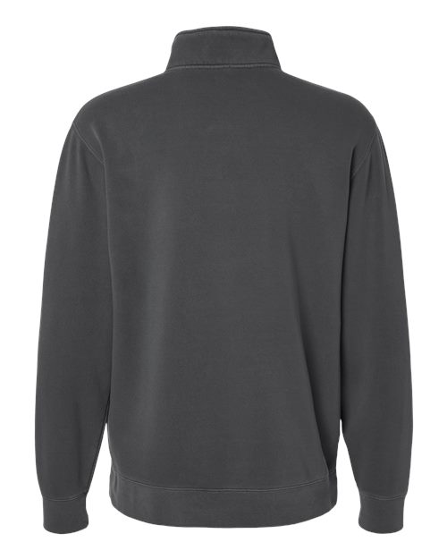Unisex Pigment-Dyed Quarter-Zip Pullover - Pigment Black
