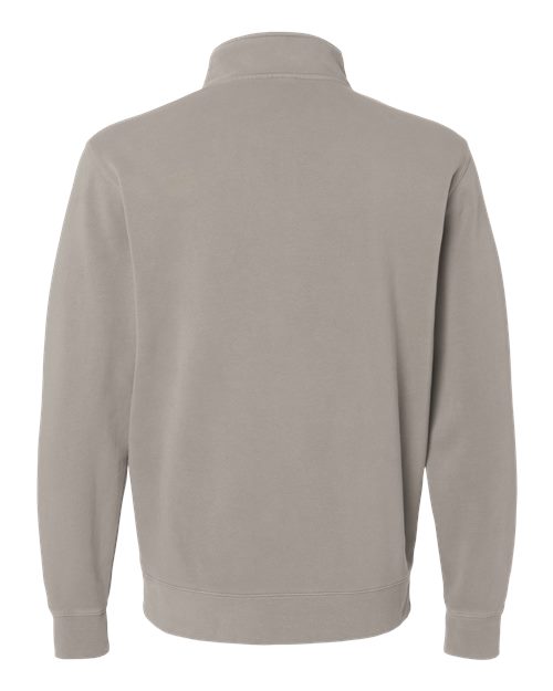 Unisex Pigment-Dyed Quarter-Zip Pullover - Pigment Cement