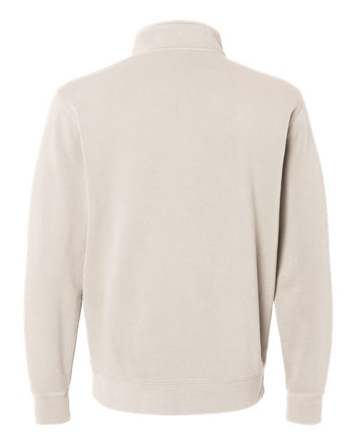 Unisex Pigment-Dyed Quarter-Zip Pullover - Pigment Ivory