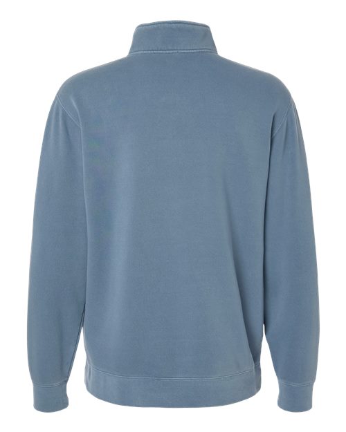 Unisex Pigment-Dyed Quarter-Zip Pullover - Pigment Slate Blue